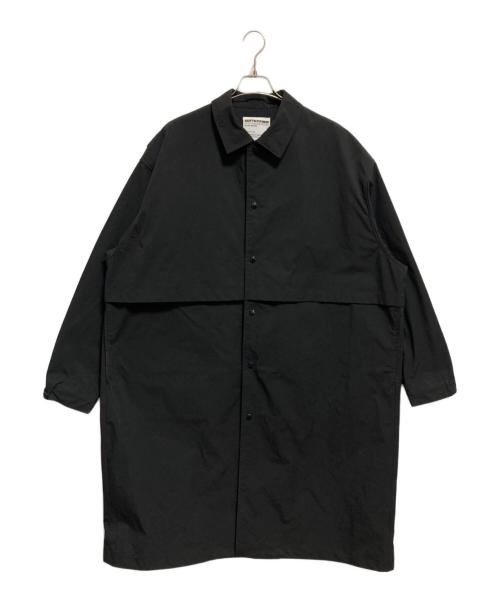 SOFTHYPHEN（ソフトハイフン）SOFTHYPHEN (ソフトハイフン) ステンカラーコート ブラック サイズ:04の古着・服飾アイテム