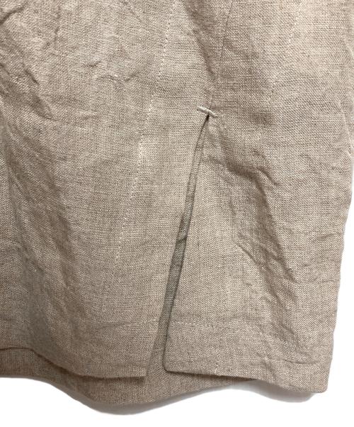 CHISHIRO（チシロ）CHISHIRO (チシロ) ノースリーブリネンブラウス ベージュ サイズ:FREEの古着・服飾アイテム