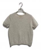 Plageプラージュ）の古着「Cashmere Mix Fur 半袖プルオーバー」｜ベージュ