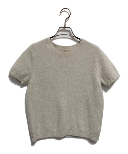 Plage（プラージュ）Plage (プラージュ) Cashmere Mix Fur 半袖プルオーバー ベージュ サイズ:FREEの古着・服飾アイテム