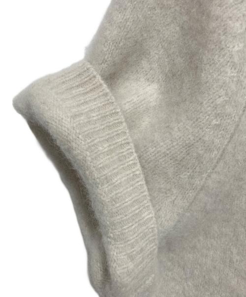 Plage（プラージュ）Plage (プラージュ) Cashmere Mix Fur 半袖プルオーバー ベージュ サイズ:FREEの古着・服飾アイテム