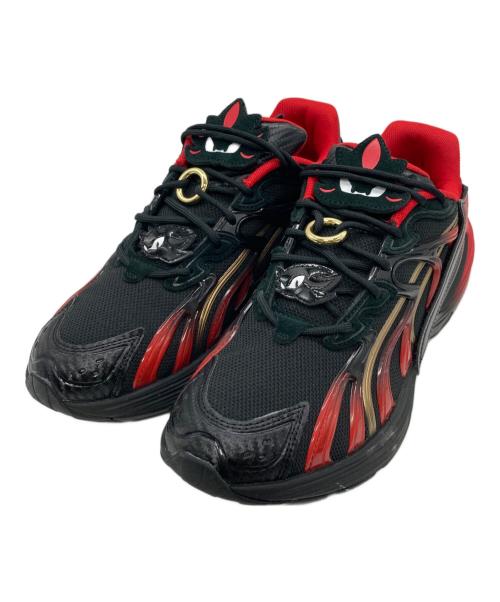 PUMA（プーマ）PUMA (プーマ) SONIC THE HEDGEHOG X PUMA INVERSE SHADOW ブラック×レッド サイズ:US9.5の古着・服飾アイテム