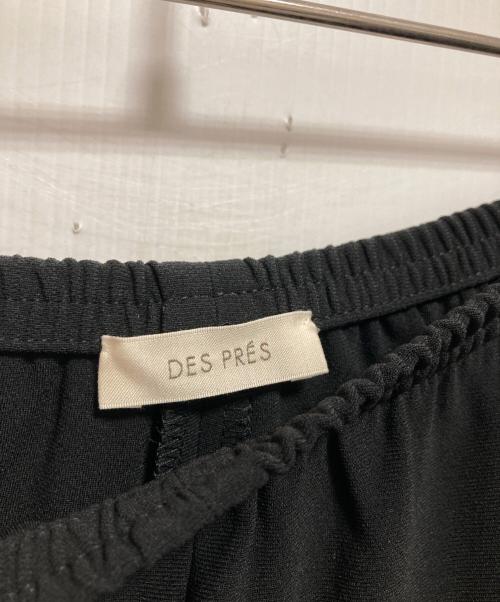 DES PRES（デ プレ）DES PRES (デ プレ) ライトダブルクロス リラックスパンツ ブラック サイズ:36の古着・服飾アイテム