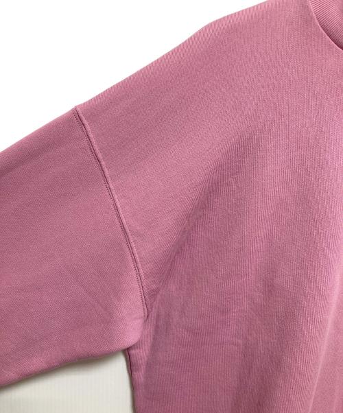 maison kitsune（メゾンキツネ）MAISON KITSUNE (メゾンキツネ) ハーフジップスウェット ピンク サイズ:L 未使用品の古着・服飾アイテム