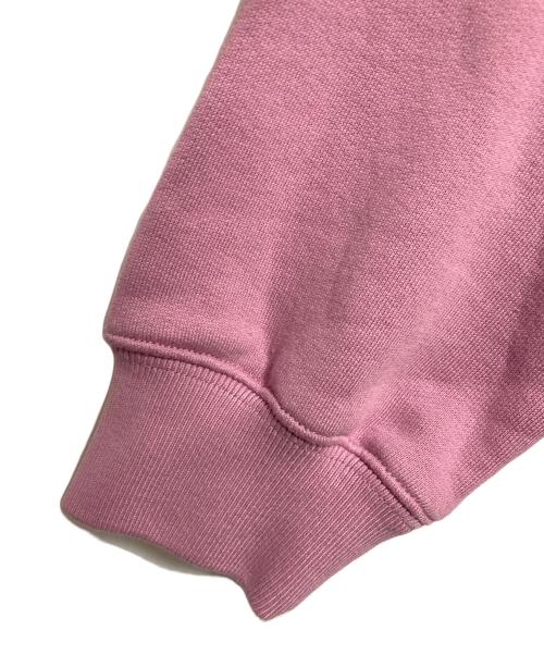 maison kitsune（メゾンキツネ）MAISON KITSUNE (メゾンキツネ) ハーフジップスウェット ピンク サイズ:L 未使用品の古着・服飾アイテム