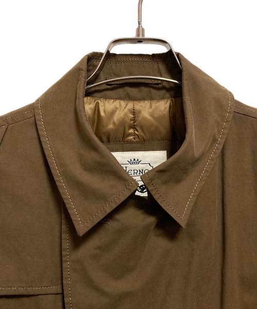 HERNO（ヘルノ）HERNO (ヘルノ) ダウンステンカラーコート アイボリー サイズ:46の古着・服飾アイテム