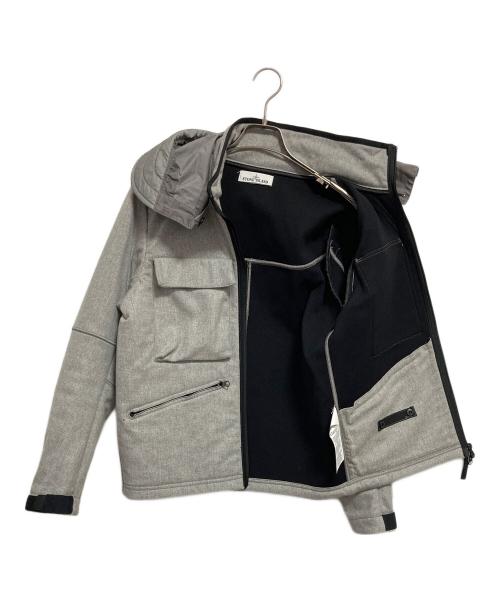 STONE ISLAND（ストーンアイランド）STONE ISLAND (ストーンアイランド) Wool Hooded Jacket グレー サイズ:Sの古着・服飾アイテム