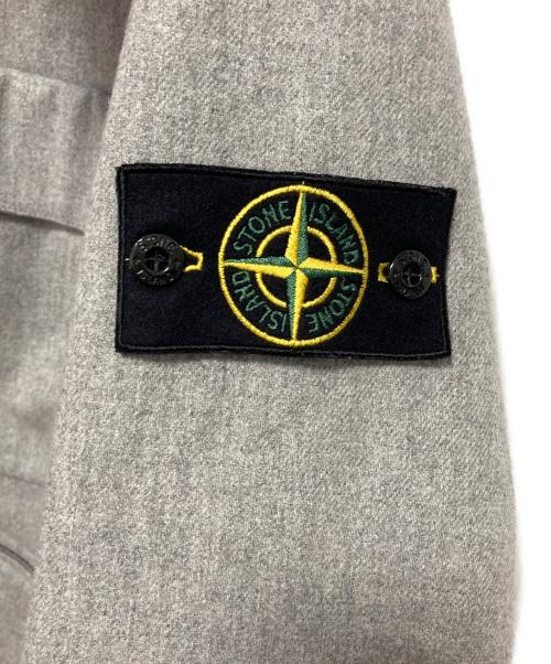 STONE ISLAND（ストーンアイランド）STONE ISLAND (ストーンアイランド) Wool Hooded Jacket グレー サイズ:Sの古着・服飾アイテム