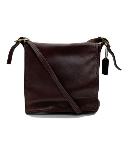 COACH（コーチ）COACH (コーチ) レザーショルダーバッグ ブラウンの古着・服飾アイテム