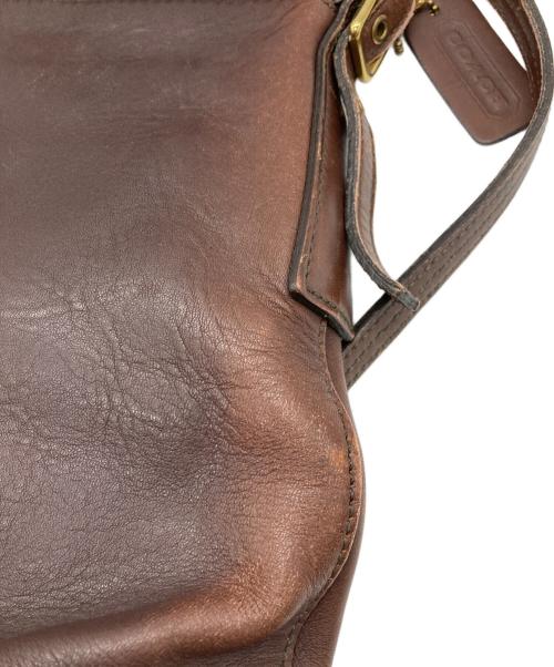 COACH（コーチ）COACH (コーチ) レザーショルダーバッグ ブラウンの古着・服飾アイテム