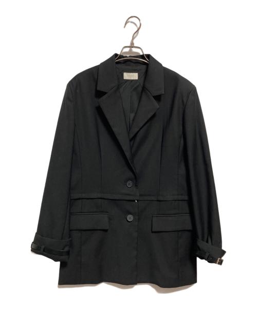 eimy istoire（エイミーイストワール）eimy istoire (エイミーイストワール) two way over jacket ブラック サイズ:FREEの古着・服飾アイテム