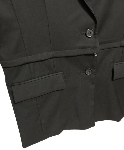eimy istoire（エイミーイストワール）eimy istoire (エイミーイストワール) two way over jacket ブラック サイズ:FREEの古着・服飾アイテム