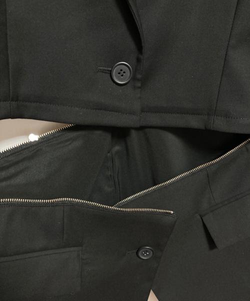 eimy istoire（エイミーイストワール）eimy istoire (エイミーイストワール) two way over jacket ブラック サイズ:FREEの古着・服飾アイテム