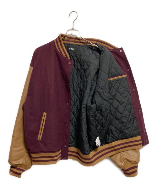 X-LARGE（エクストララージ）X-LARGE (エクストララージ) OG VARSITY JACKET ボルドー×ブラウン サイズ:XLの古着・服飾アイテム