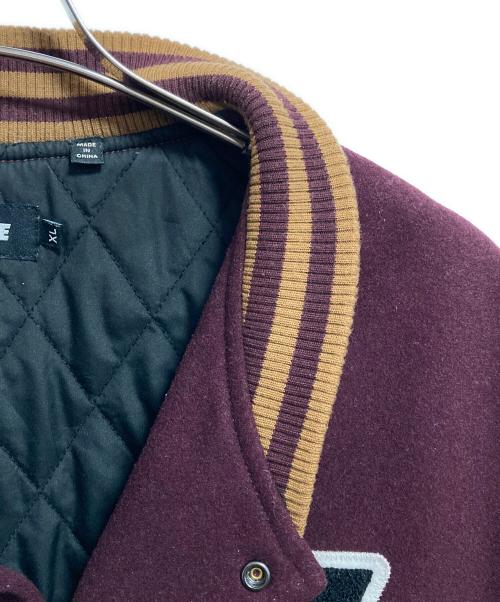 X-LARGE（エクストララージ）X-LARGE (エクストララージ) OG VARSITY JACKET ボルドー×ブラウン サイズ:XLの古着・服飾アイテム