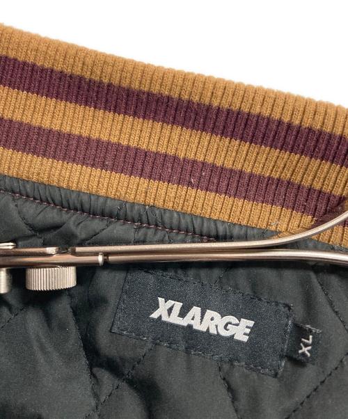 X-LARGE（エクストララージ）X-LARGE (エクストララージ) OG VARSITY JACKET ボルドー×ブラウン サイズ:XLの古着・服飾アイテム