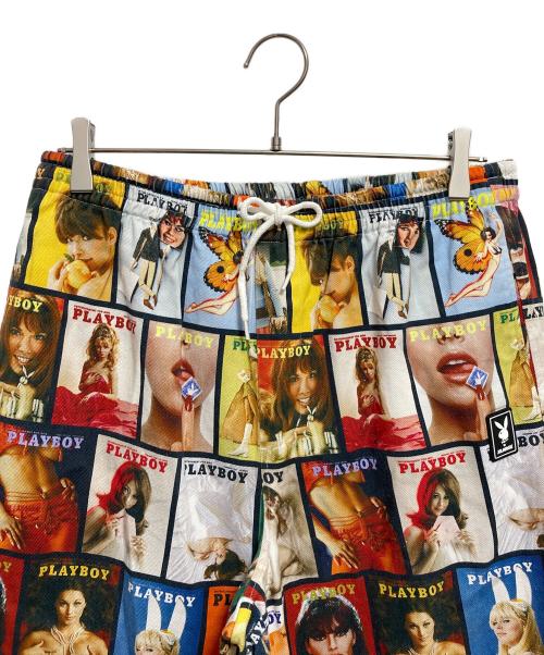 PLAY BOY（プレイボーイ）PLAY BOY (プレイボーイ) X-LARGE (エクストララージ) プリントパンツ マルチカラー サイズ:XLの古着・服飾アイテム