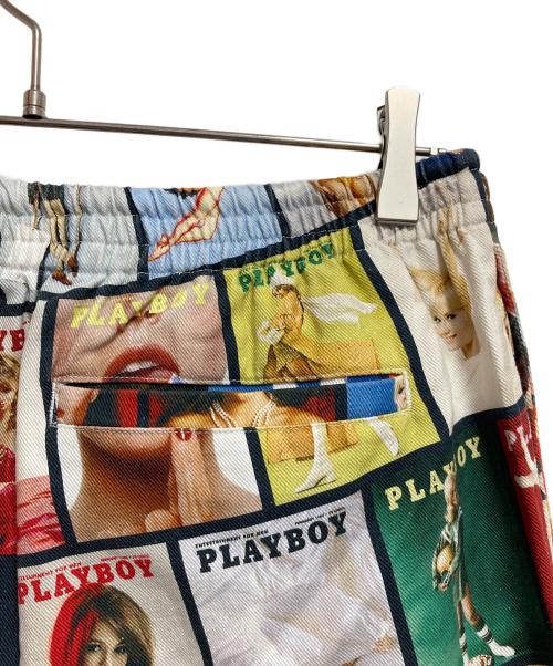 PLAY BOY（プレイボーイ）PLAY BOY (プレイボーイ) X-LARGE (エクストララージ) プリントパンツ マルチカラー サイズ:XLの古着・服飾アイテム