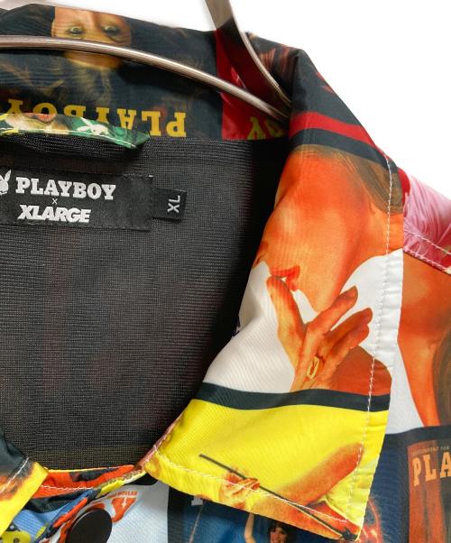 PLAY BOY（プレイボーイ）PLAY BOY (プレイボーイ) X-LARGE (エクストララージ) コーチジャケット マルチカラー サイズ:XLの古着・服飾アイテム