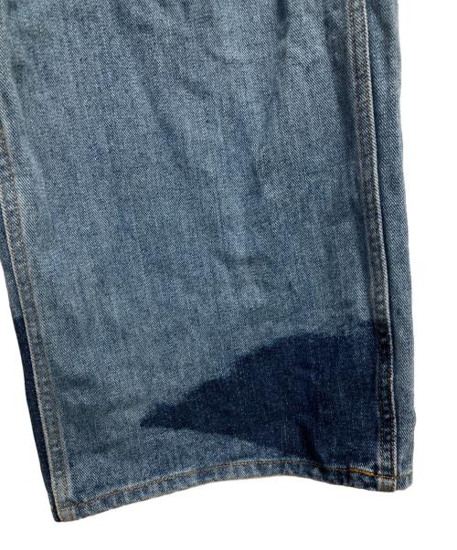 BEEDEN（ビーデン）BEEDEN (ビーデン) FACE PRINT WIDE STRAIGHT PANTS インディゴ サイズ:Mの古着・服飾アイテム