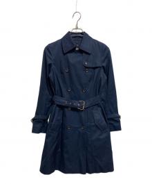 BLUE LABEL CRESTBRIDGE（ブルーレーベルクレストブリッジ）の古着「ライナー付トレンチコート」｜ネイビー