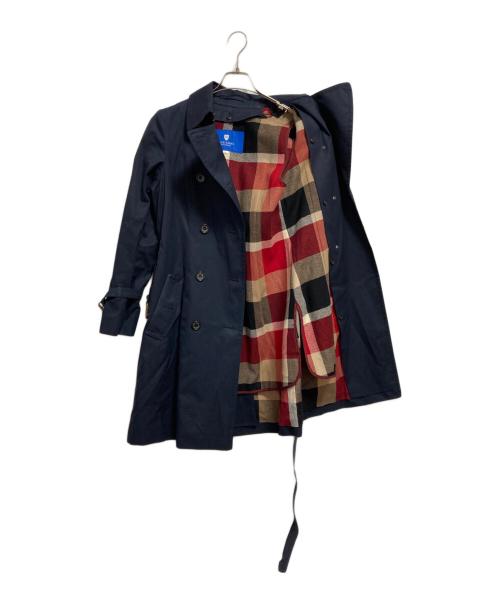 BLUE LABEL CRESTBRIDGE（ブルーレーベルクレストブリッジ）BLUE LABEL CRESTBRIDGE (ブルーレーベルクレストブリッジ) ライナー付トレンチコート ネイビー サイズ:M（38）の古着・服飾アイテム