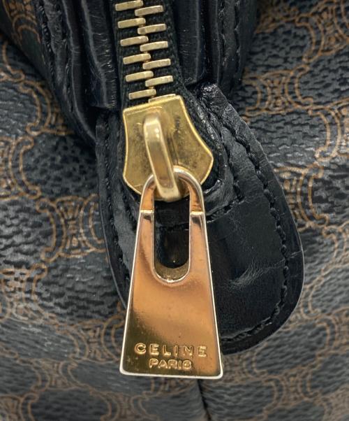 CELINE（セリーヌ）CELINE (セリーヌ) マダカム コスメポーチ ブラウン×ブラックの古着・服飾アイテム
