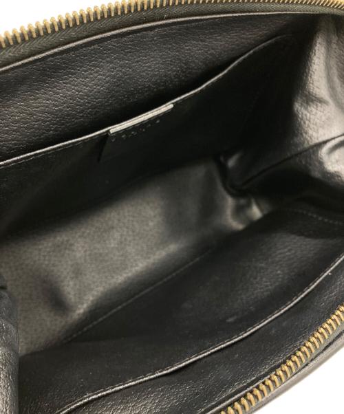 CELINE（セリーヌ）CELINE (セリーヌ) マダカム コスメポーチ ブラウン×ブラックの古着・服飾アイテム