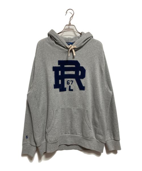 POLO RALPH LAUREN（ポロ・ラルフローレン）POLO RALPH LAUREN (ポロ・ラルフローレン) ロゴワッペンプルオーバーパーカー グレー サイズ:XLの古着・服飾アイテム