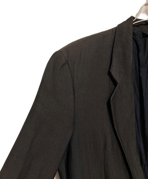 GIORGIO ARMANI（ジョルジオアルマーニ）GIORGIO ARMANI (ジョルジオアルマーニ) リネンレーヨン2Bテーラードジャケット ブラウン サイズ:48の古着・服飾アイテム