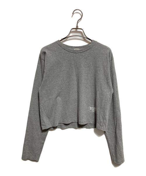 SEA（シー）SEA (シー) SEAVALLY MOUNTAIN CLUB GRAPHIC L/S TEE グレーの古着・服飾アイテム