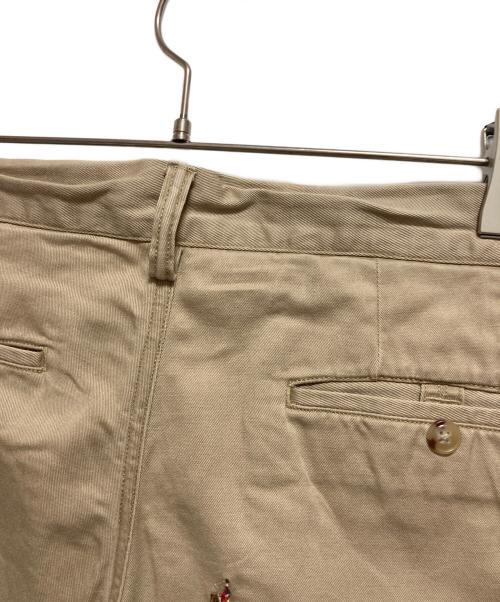 POLO RALPH LAUREN（ポロ・ラルフローレン）POLO RALPH LAUREN (ポロ・ラルフローレン) STRAIGHT FIT 刺繍チノ ベージュ サイズ:W34×L32の古着・服飾アイテム