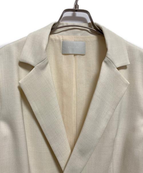 CELFORD（セルフォード）CELFORD (セルフォード) 2WAYメタルボタンジャケット ベージュ サイズ:S（36）の古着・服飾アイテム