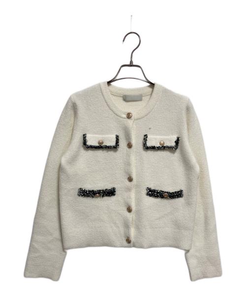 CELFORD（セルフォード）CELFORD (セルフォード) トリムミニニットワンピースセット ホワイト サイズ:S（36）の古着・服飾アイテム