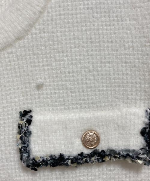 CELFORD（セルフォード）CELFORD (セルフォード) トリムミニニットワンピースセット ホワイト サイズ:S（36）の古着・服飾アイテム