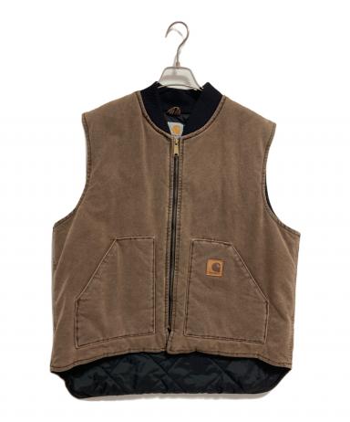 中古・古着通販】CarHartt (カーハート) ダックベスト ブラウン サイズ