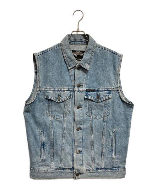 HARLEY-DAVIDSON（ハーレーダビッドソン）HARLEY-DAVIDSON (ハーレーダビッドソン) デニムベスト インディゴ サイズ:Lの古着・服飾アイテム