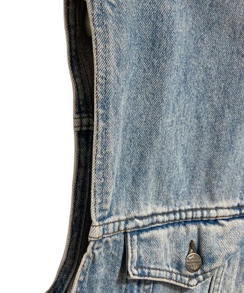 HARLEY-DAVIDSON（ハーレーダビッドソン）HARLEY-DAVIDSON (ハーレーダビッドソン) デニムベスト インディゴ サイズ:Lの古着・服飾アイテム