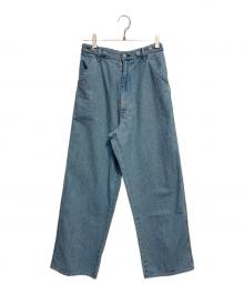 kurodenim（クロデニム）の古着「別注EASY TUCK DENIM LIGHT INDIGO / デニムパンツ」｜インディゴ