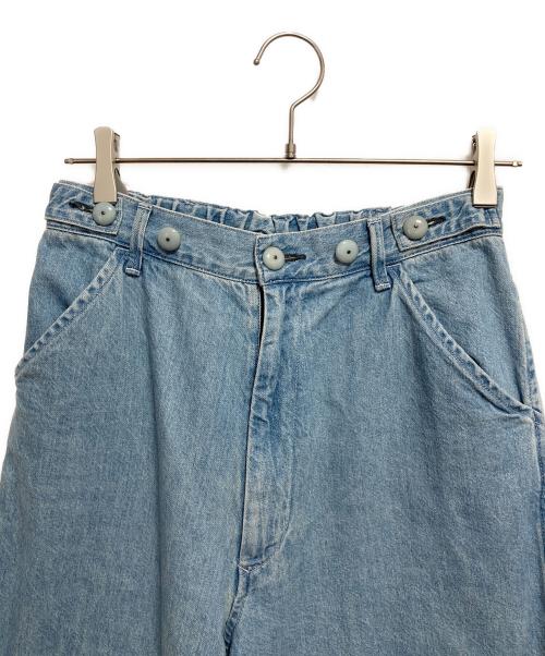 kurodenim（クロデニム）kurodenim (クロデニム) 別注EASY TUCK DENIM LIGHT INDIGO / デニムパンツ インディゴ サイズ:S(0)の古着・服飾アイテム