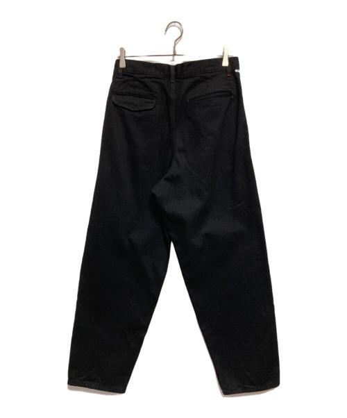 Graphpaper（グラフペーパー）Graphpaper (グラフペーパー) Selvage Denim Two Tuck Tapered Pants ブラック サイズ:1の古着・服飾アイテム