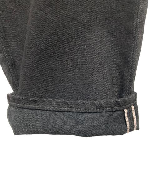 Graphpaper（グラフペーパー）Graphpaper (グラフペーパー) Selvage Denim Two Tuck Tapered Pants ブラック サイズ:1の古着・服飾アイテム