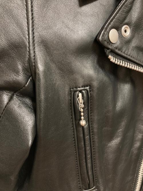 MAISON DE REEFUR（メゾン ド リーファー）MAISON DE REEFUR (メゾン ド リーファー) ADDICT CLOTHES (アディクト クローズ) ダブルライダースジャケット ブラック サイズ:36の古着・服飾アイテム