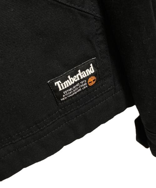 Timberland（ティンバーランド）Timberland (ティンバーランド) コーデュロイ切替チョアジャケット ブラック サイズ:Sの古着・服飾アイテム