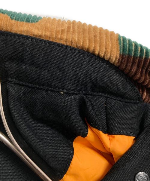 Timberland（ティンバーランド）Timberland (ティンバーランド) コーデュロイ切替チョアジャケット ブラック サイズ:Sの古着・服飾アイテム