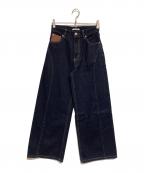 seneeセニー）の古着「stitch line wide denim」｜インディゴ