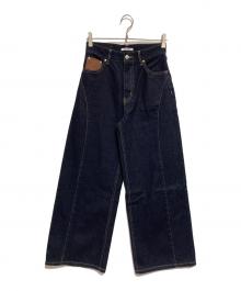 senee（セニー）の古着「stitch line wide denim」｜インディゴ