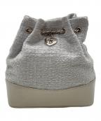 the Barnnetザ バーネット）の古着「ツイードチェーンバックパック」｜グレー