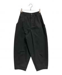 the last flower of the afternoon（ザ ラスト フラワー オブ ザ アフタヌーン）の古着「⼀握の⾔葉 Wide tapered trousers」｜ブラック