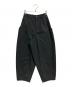 the last flower of the afternoon（ザ ラスト フラワー オブ ザ アフタヌーン）の古着「⼀握の⾔葉 Wide tapered trousers」｜ブラック